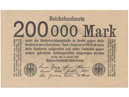 76255 76255 76255 nemecko 200 000 mark 1923 ro 99b