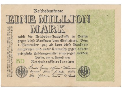 76282 76282 76282 nemecko 1 million mark 1923 ro 101b