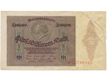 76528 76528 nemecko 5 millionen mark 1923 ro 88