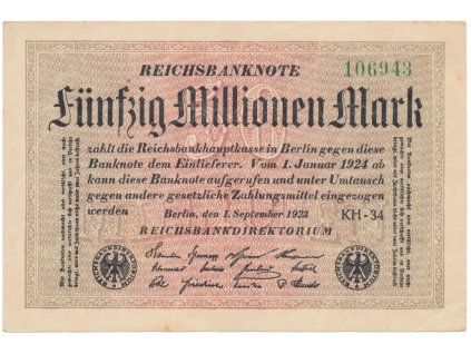 76555 76555 nemecko 50 millionen mark 1923 ro 108k
