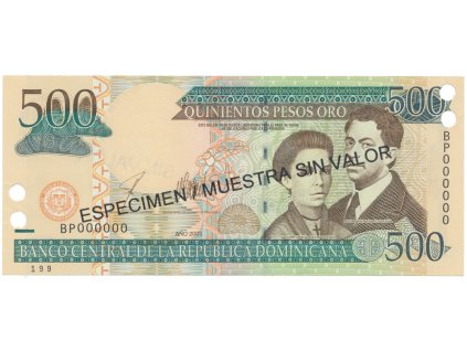76681 dominikanska republika 500 pesos oro 2003 p 172s2