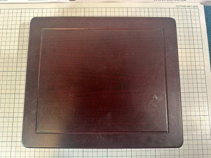 Použité - Dřevěná Etue - plato 12 Quadrum - Rozměr foto