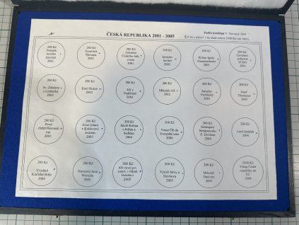 77134 2 pouzite etue ceske stribrne mince 2001 2005 bj 2 dil