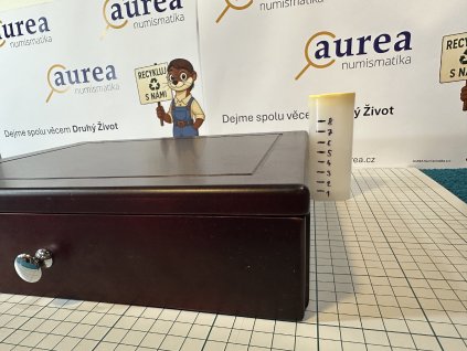 Použité - Dřevěná etue se šuplíkem - Rozměr foto