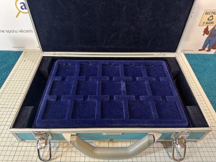 Použité - Kufřík Hliníkový Leuchtturm s platy - Rozměr foto