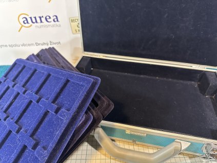 Použité - Kufřík Hliníkový Leuchtturm s platy - Rozměr foto