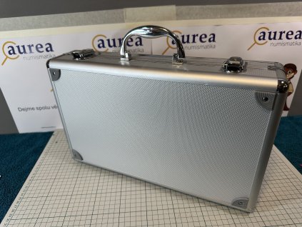 Použité - Kufřík hliníkový s platy  - Rozměr foto
