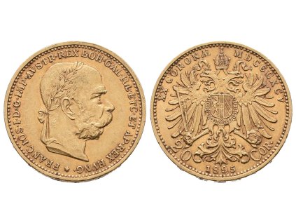 77443 20 koruna 1895