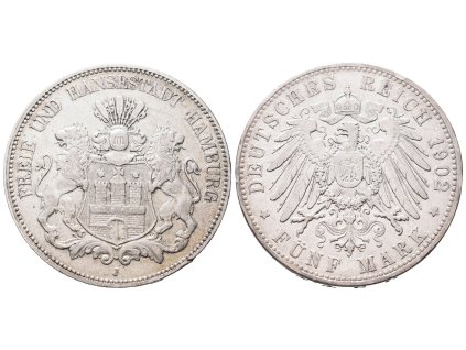 78037 hamburg 5 marka 1902 j