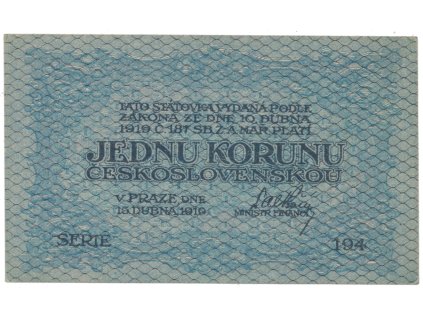 78133 1 koruna 1919 hej 7