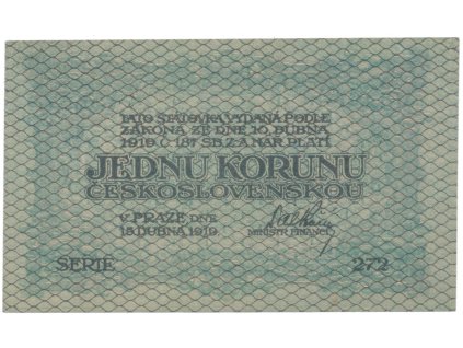 78139 1 koruna 1919 hej 7