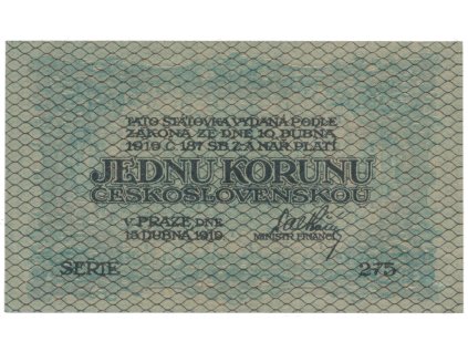 78142 1 koruna 1919 hej 7