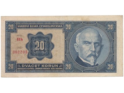 78193 20 koruna 1926 serie hh hej 21c2