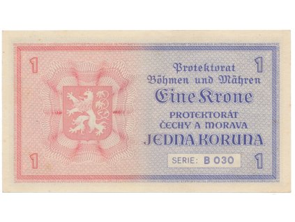 1 Koruna b.d. (1940), série B, Hej.30a