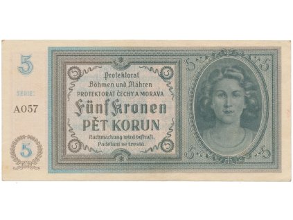 5 Koruna b.d. (1940), série A, Hej.31a