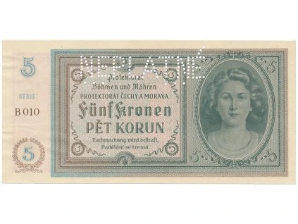 78682 5 koruna b d 1940 serie b neplatne hej 31a s2