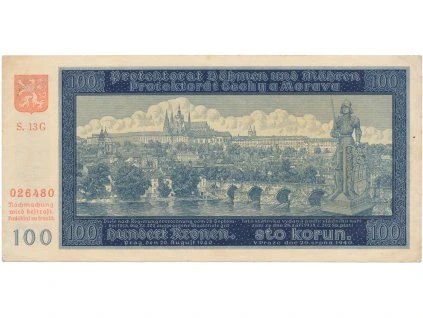 78700 100 koruna 1940 ii vydani serie g hej 33b1