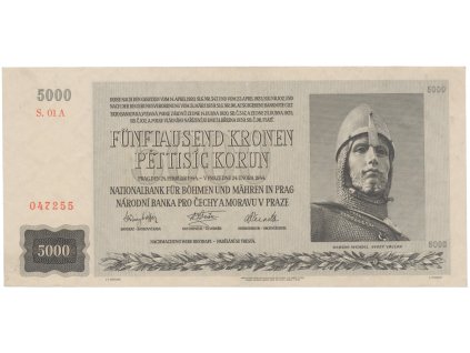 78793 5000 koruna 1944 prvni serie 01 a hej 41a
