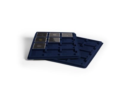tab coin tray s for 12 coins up to 50 mm o blue pack of 2 1