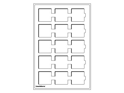 78853 78853 78853 78853 78853 tab coin tray l with 15 square compartments 50 mm blue pack of 2