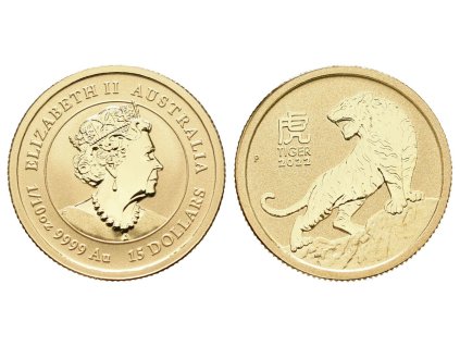 Austrálie, 15 Dollars 2020 - Tiger