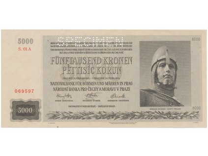 5000 Koruna 1944, první série 01 A, Hej.41a