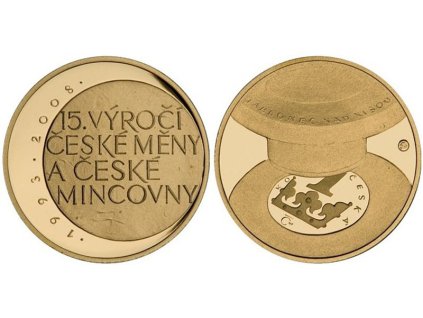 79446 2 zlata medaile 15 vyroci