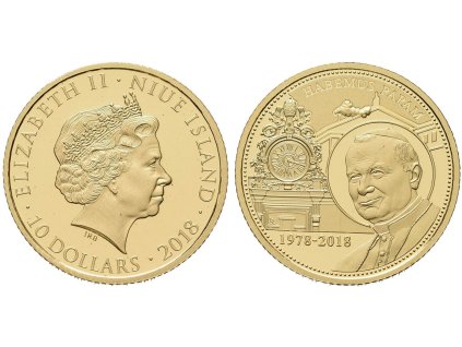 79470 3 niue island 10 dollars 2018 habemus papam