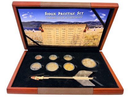 USA - AR Medaile (1x 1Oz Ag 999) "SIOUX PRESTIGE SET"