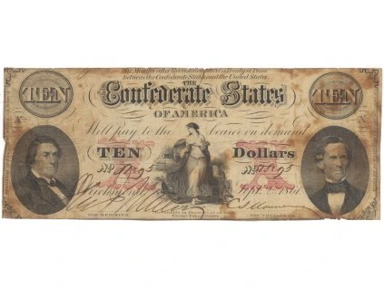 CSA, 10 Dollars 1861, P.25