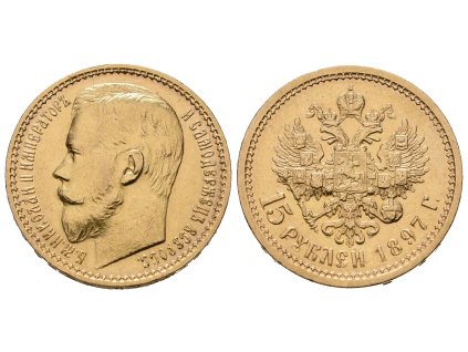 Rusko, 15 Rubl 1897 AG