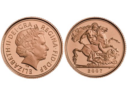 81358 hishso07 2007 half sovereign obverse