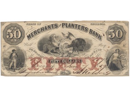 USA - Georgia, 50 Dollar 1859