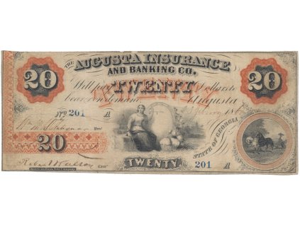 USA - Georgia, 20 Dollar 1860