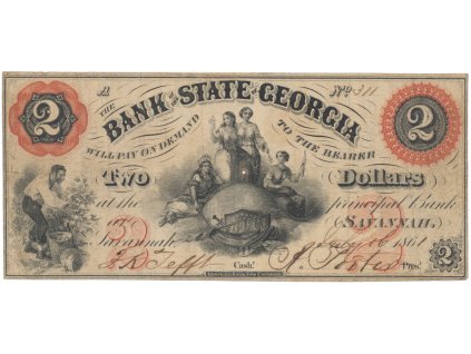 USA - Georgia, 2 Dollar 1861