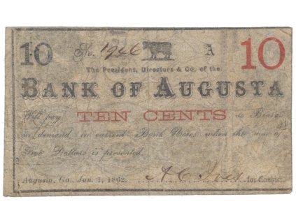 USA - Georgia, 10 Cent 1862