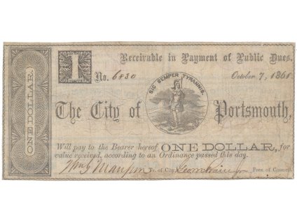 USA - Virginia, 1 Dollar 1861