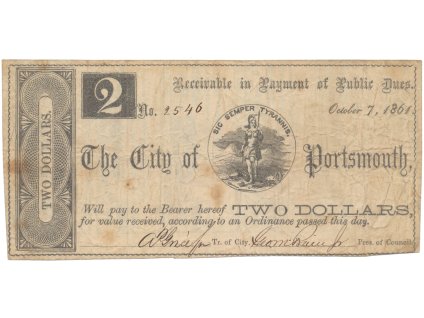 USA - Virginia, 2 Dollar 1861