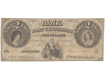 USA - Tennessee, 2 Dollar 1855