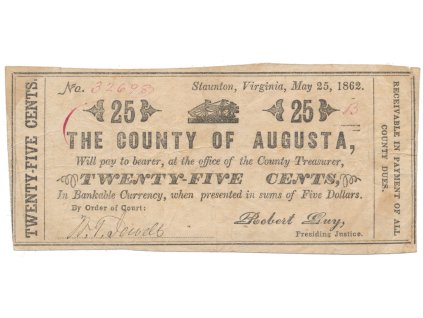 USA - Virginie, 25 Cent 1862