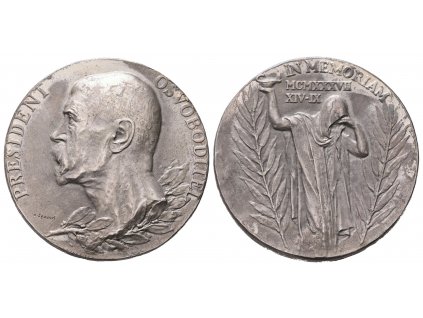 AR Medaile 1937 - K úmrtí T. G. Masaryka