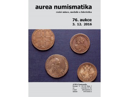76. Aukce - ruské mince, medaile a faleristika