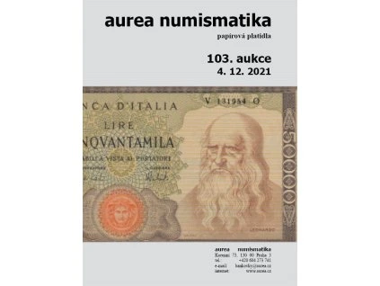 103. Aukce - papírová platidla