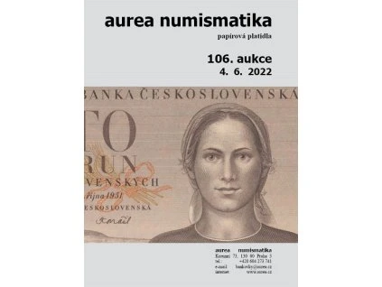 106. Aukce - papírová platidla