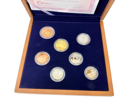 Ročníková sada mincí 2020 - PROOF, dřevo