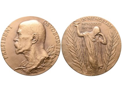 Španiel Otakar -  K úmrtí TGM, 60 mm