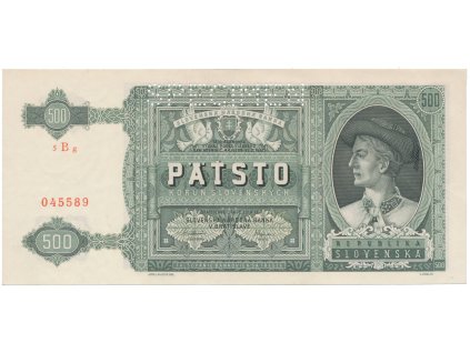 500 Koruna 1941, série 5Bg, Hej.52a.S1