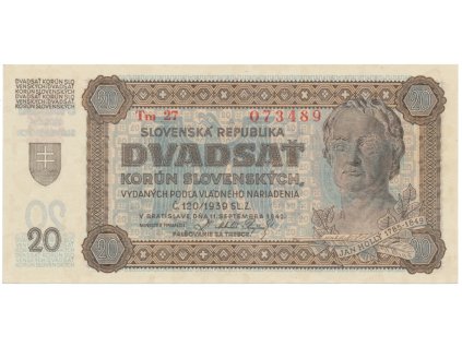 20 Koruna 1942, série Tm 27, Hej.53a2