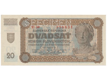 20 Koruna 1942, různé série, Hej.53a2.S1