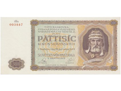 5000 Koruna 1944, série 1Ha, Hej.N3